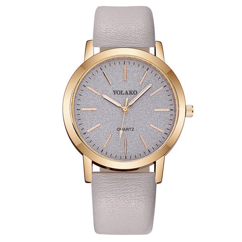 Luxury Brand Leather Quartz Women's Watch Ladies