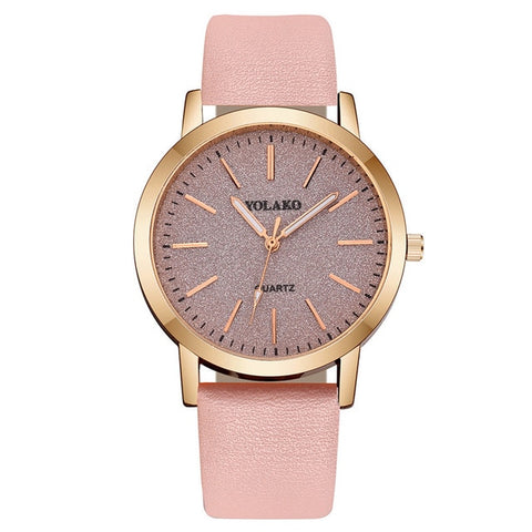 Luxury Brand Leather Quartz Women's Watch Ladies