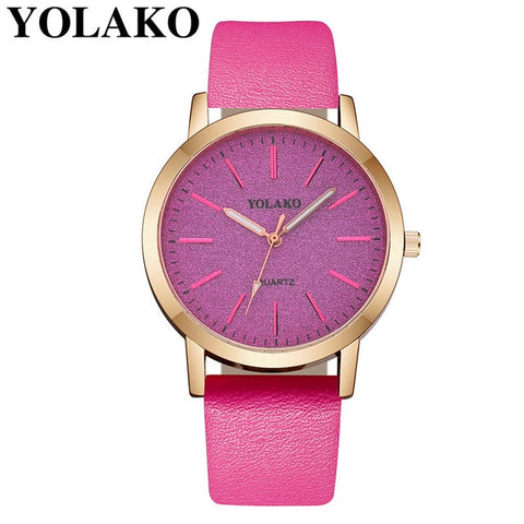 Luxury Brand Leather Quartz Women's Watch Ladies