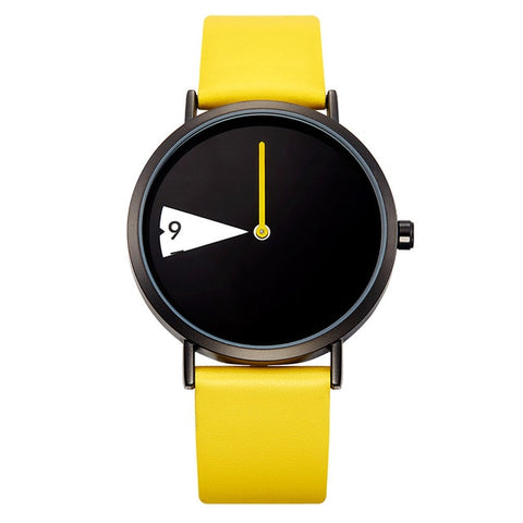 Sinobi Women Watch Creative Wristwatch Lady Clock Rotate Yellow