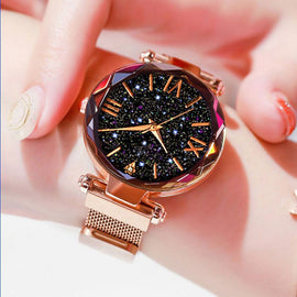 2019 Luxury Women Watches Magnetic Starry Sky