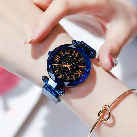 2019 Luxury Women Watches Magnetic Starry Sky