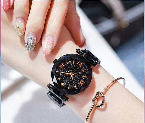 2019 Luxury Women Watches Magnetic Starry Sky