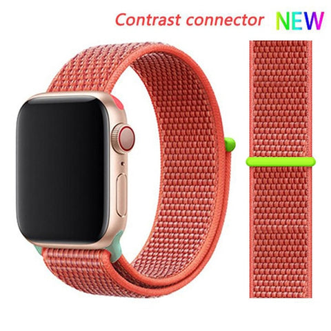 Nylon Strap for Apple watch 5 Band 44mm 40mm iWatch