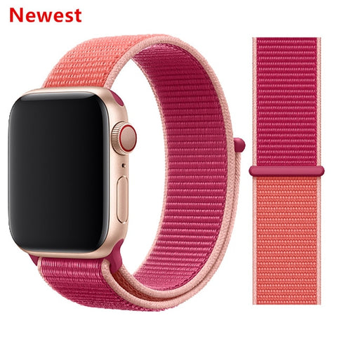 Nylon Strap for Apple watch 5 Band 44mm 40mm iWatch