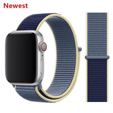 Nylon Strap for Apple watch 5 Band 44mm 40mm iWatch