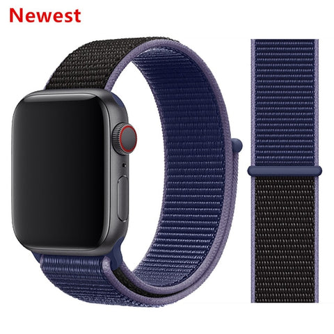 Nylon Strap for Apple watch 5 Band 44mm 40mm iWatch