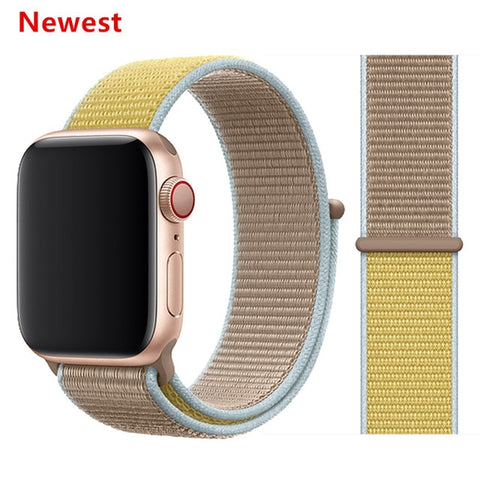 Nylon Strap for Apple watch 5 Band 44mm 40mm iWatch