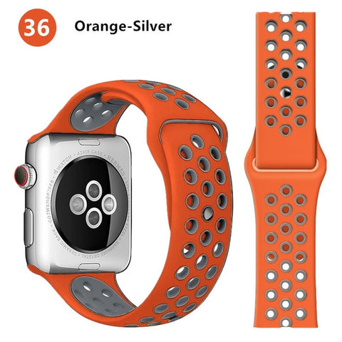 Silicone strap for Apple watch band 44 mm/40mm iWatch