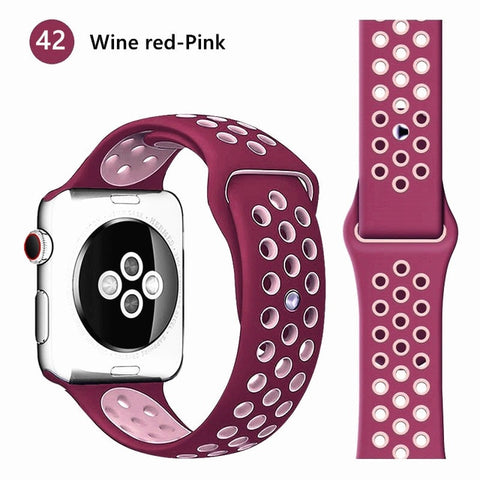 Silicone strap for Apple watch band 44 mm/40mm iWatch