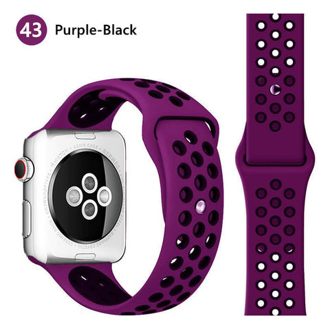 Silicone strap for Apple watch band 44 mm/40mm iWatch