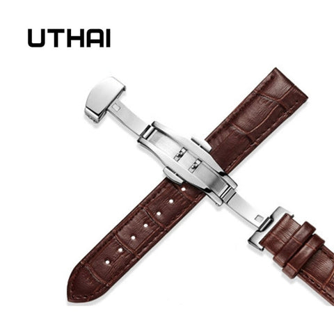 UTHAI Z09 Genuine Leather Watchbands 12-24mm Universal