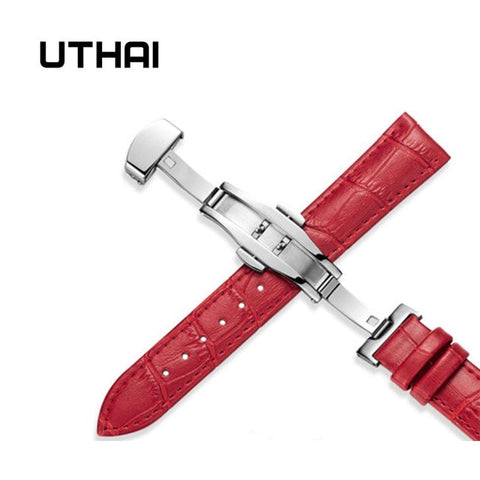 UTHAI Z09 Genuine Leather Watchbands 12-24mm Universal