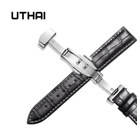 UTHAI Z09 Genuine Leather Watchbands 12-24mm Universal