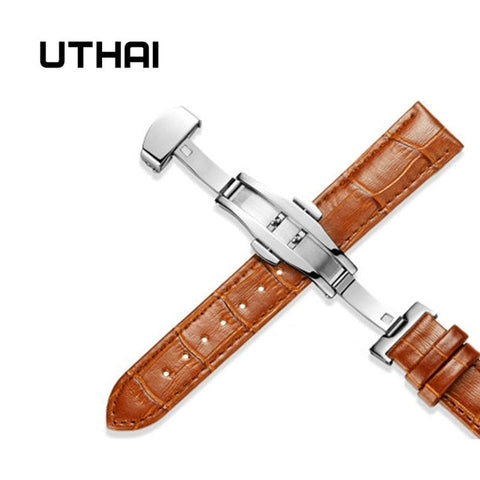 UTHAI Z09 Genuine Leather Watchbands 12-24mm Universal