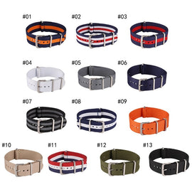 18 20 22  mm Brand Army Sports nato fabric Nylon Bands Buckle belt watchband accessories For 007 James bond Watch Strap