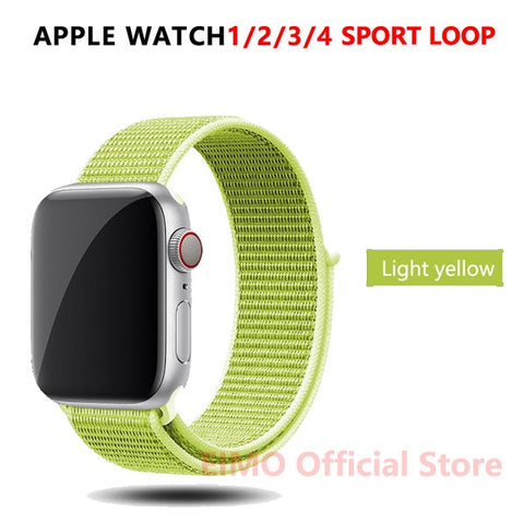 Sport Loop Strap For Apple Watch band 44 mm 40mm apple