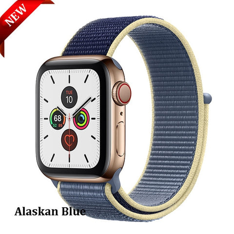 Sport Loop Strap For Apple Watch band 44 mm 40mm apple