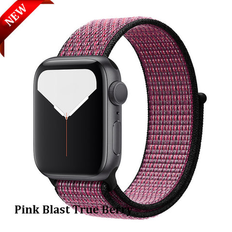 Sport Loop Strap For Apple Watch band 44 mm 40mm apple