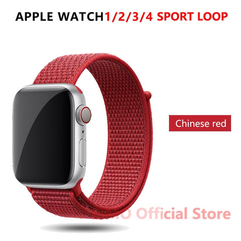 Sport Loop Strap For Apple Watch band 44 mm 40mm apple