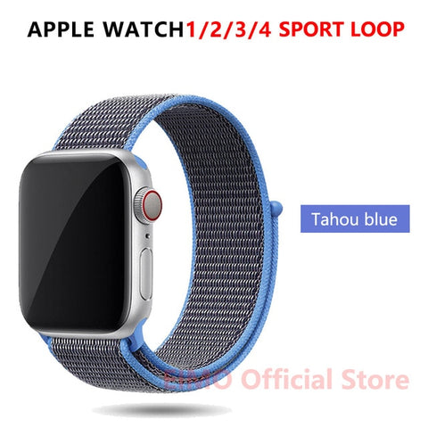 Sport Loop Strap For Apple Watch band 44 mm 40mm apple