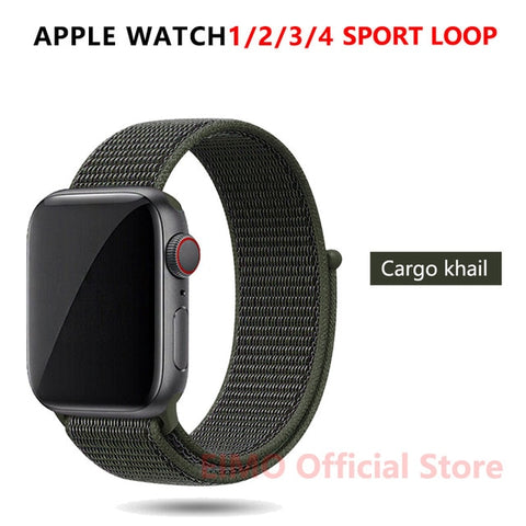 Sport Loop Strap For Apple Watch band 44 mm 40mm apple