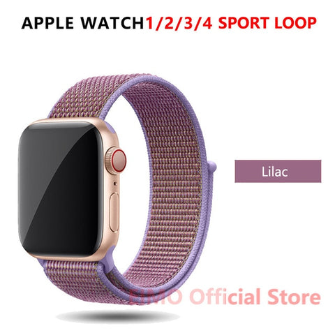 Sport Loop Strap For Apple Watch band 44 mm 40mm apple