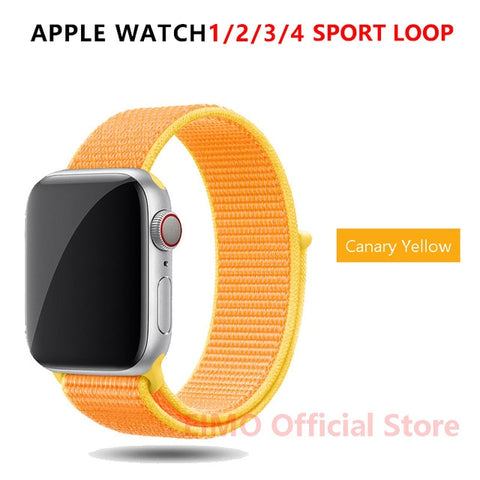 Sport Loop Strap For Apple Watch band 44 mm 40mm apple