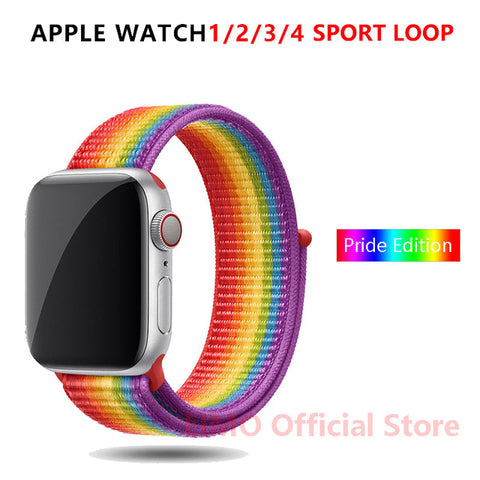 Sport Loop Strap For Apple Watch band 44 mm 40mm apple