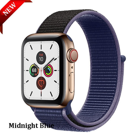 Sport Loop Strap For Apple Watch band 44 mm 40mm apple