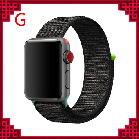 Sport Loop Strap For Apple Watch band 44 mm 40mm apple