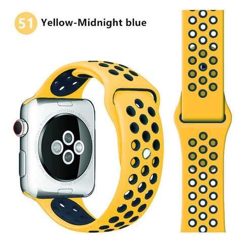 Silicone strap for Apple watch band 44 mm/40mm iWatch