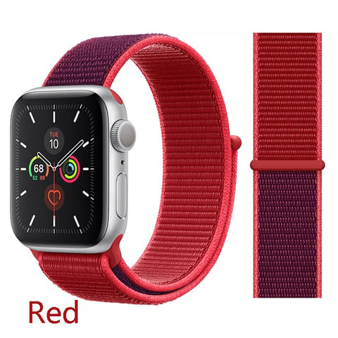 Sport Loop Strap For Apple Watch band 44 mm 40mm apple