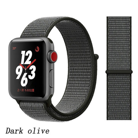 Strap For Apple Watch band 44mm/40mm Sport loop iwatch