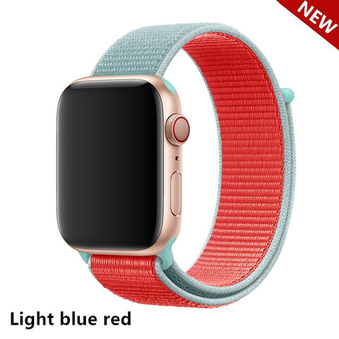 Sport Loop Strap For Apple Watch band 44 mm 40mm apple