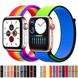 Sport Loop Strap For Apple Watch band 44 mm 40mm apple