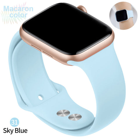 Soft Silicone Replacement Sport Band For 38mm