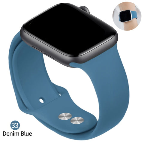 Soft Silicone Replacement Sport Band For 38mm