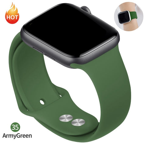 Soft Silicone Replacement Sport Band For 38mm