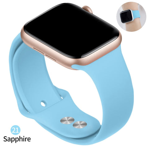 Soft Silicone Replacement Sport Band For 38mm