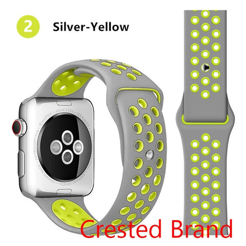 Silicone strap for Apple watch band 44 mm/40mm iWatch