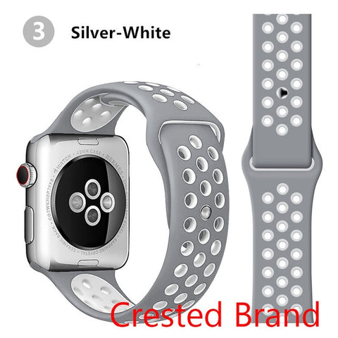 Silicone strap for Apple watch band 44 mm/40mm iWatch