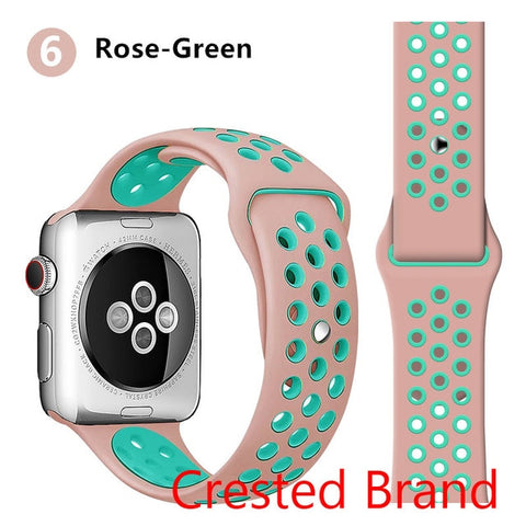 Silicone strap for Apple watch band 44 mm/40mm iWatch