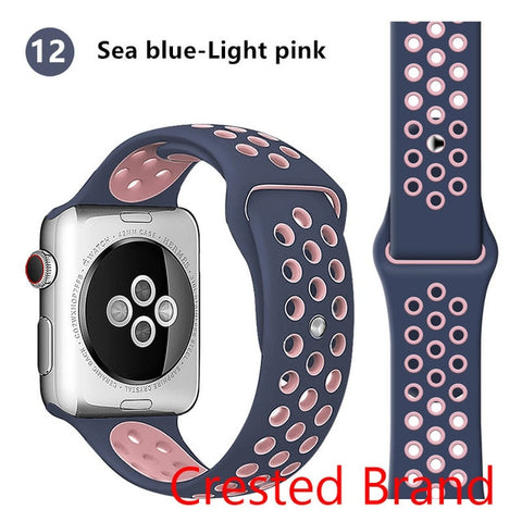 Silicone strap for Apple watch band 44 mm/40mm iWatch