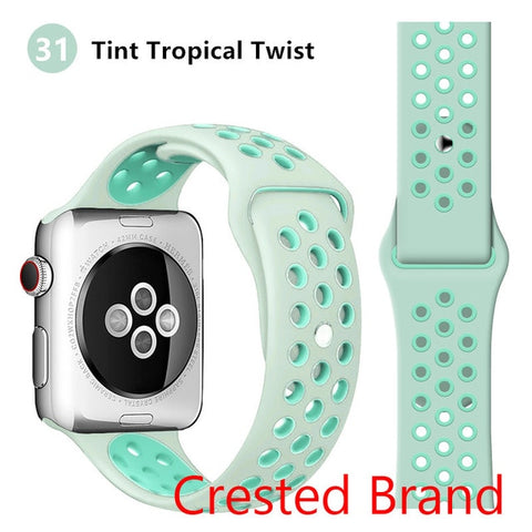 Silicone strap for Apple watch band 44 mm/40mm iWatch